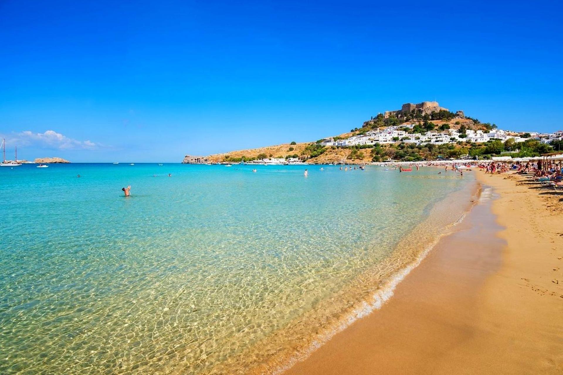 Galini View Apartments Lindos Luaran gambar