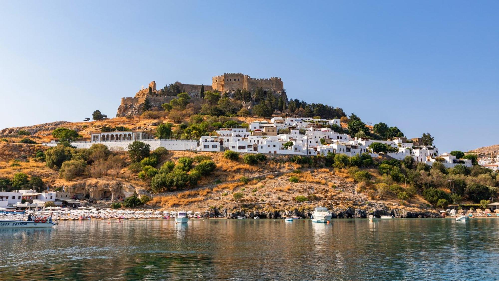 Galini View Apartments Lindos Luaran gambar