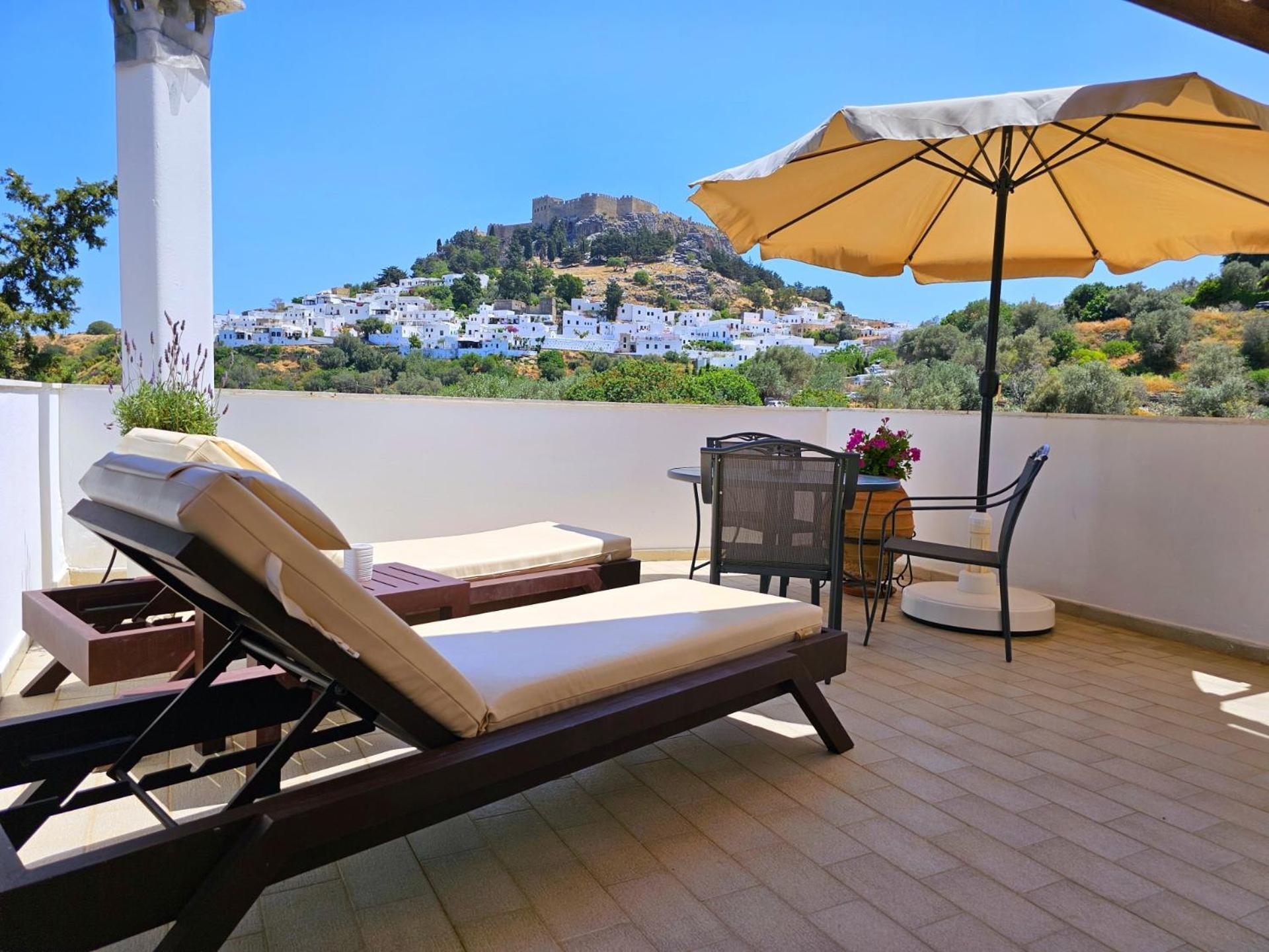 Galini View Apartments Lindos Luaran gambar