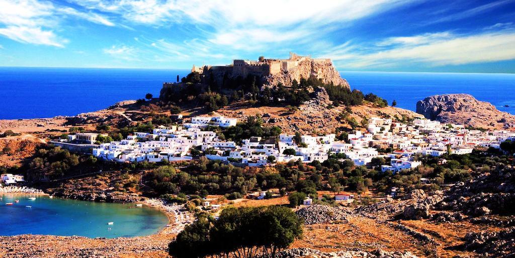 Galini View Apartments Lindos Luaran gambar