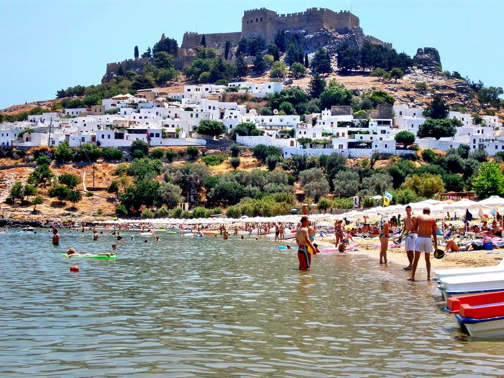 Galini View Apartments Lindos Luaran gambar